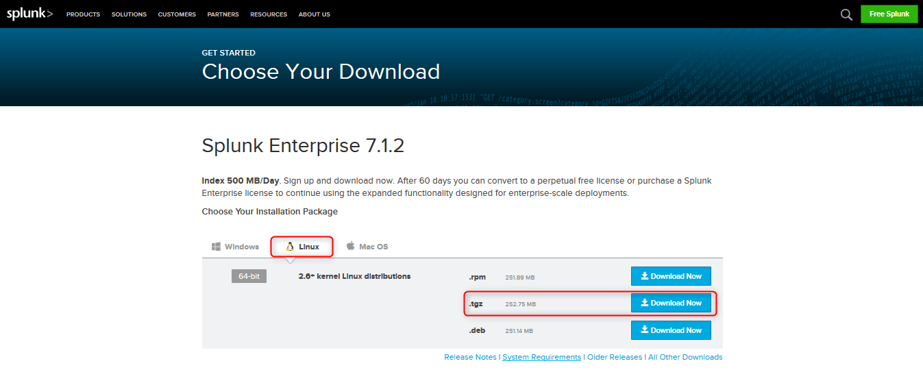 splunk enterprise download