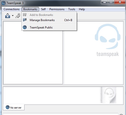 Teamspeak 3 add to bookmarks