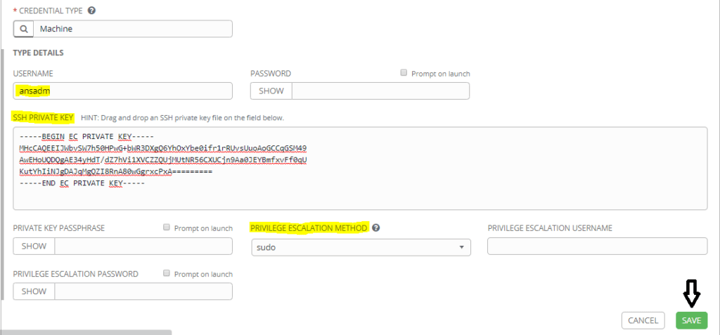 How to add a new inventory, create a Host and Credential in AWX Ansible ...